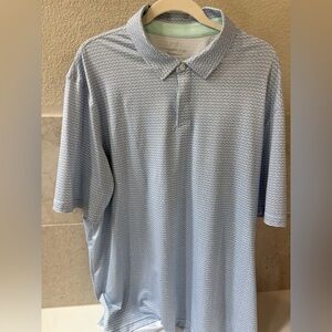 Vineyard Vines Light Blue Geometric Polo